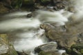 Flowing water river on rock Royalty Free Stock Photo