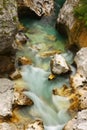 Soca river, Triglav National Park, Slovenia Royalty Free Stock Photo