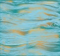 Flowing water surface background with ripple, patch of sunlight. Sea, river, ocean, lake
