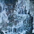 Flowing water under a melting glacier Royalty Free Stock Photo