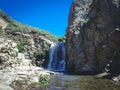 Flowing California waterfall