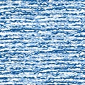 Flowing Wave Water Texture Seamless Vector Pattern. Blue Hand Drawn for Lake, River, Sea or Ocean Pool Background. Great for Royalty Free Stock Photo
