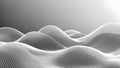 Flowing Wavy Lines Grayscale Abstract (Generative AI) Royalty Free Stock Photo