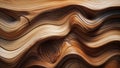 Flowing wood grain forming abstract waves, natural elegance in motion Royalty Free Stock Photo