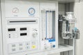 Flowmeter on medical hospital anesthetic machine