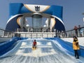 FlowRider aboard the Royal Caribbean Quantum of the Seas cruise ship sailed from Seattle, Washington