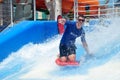 Flowrider Surf Simulator on sports deck, Royal Caribbean