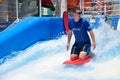 Flowrider Surf Simulator and Waterslides on sports deck, Royal Caribbean