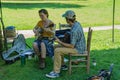 Couple Playing Mountain Music on the Blue Ridge Parkway