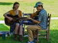 Couple Playing Mountain Music on the Blue Ridge Parkway