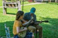 Couple Playing Mountain Music on the Blue Ridge Parkway