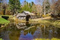 Autumn View of Mabry Mill, Blue Ridge Parkway, VA Royalty Free Stock Photo