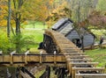 New Flume at Mabry Mill, Blue Ridge Parkway, Virginia, USA Royalty Free Stock Photo