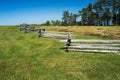 Stack Rail Fence in a Meadow on Groundhog Mountain