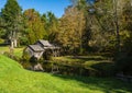 Autumn View of Mabry Mill, Floyd County, Virginia USA Royalty Free Stock Photo