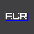 FLR letter logo creative design with vector graphic, FLR