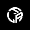 FLR letter logo design on black background. FLR creative initials letter logo concept. FLR letter design