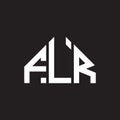 FLR letter logo design on black background. FLR creative initials letter logo concept. FLR letter design