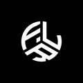 FLR letter logo design on white background. FLR creative initials letter logo concept. FLR letter design