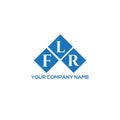 FLR letter logo design on WHITE background. FLR creative initials letter logo concept. FLR letter design.FLR letter logo design on