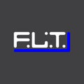 FLT letter logo creative design with vector graphic, FLT Royalty Free Stock Photo