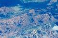 Flting over grand canyon mountains in arizona near flagstaff Royalty Free Stock Photo
