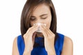 Flu cold or allergy symptom Royalty Free Stock Photo