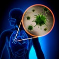 Flu / Cold Virus Royalty Free Stock Photo