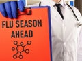 Flu season ahead is shown using the text Royalty Free Stock Photo