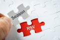RSV virus respiratory syncytial virus, Health concept, Flu season, Dangerous disease for children