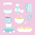 Flu Season Vector Set