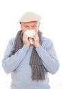 Flu sneeze Royalty Free Stock Photo