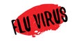 Flu Virus rubber stamp