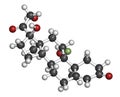 Fludrocortisone aldosterone hormone substitution drug molecule