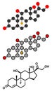 Fludrocortisone aldosterone hormone substitution drug molecule