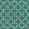 Fluer de lis Damask Ornament Repeat Detailed Royalty Free Stock Photo