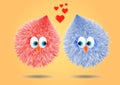 Fluffi in love Royalty Free Stock Photo