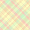 Fluffy background fabric texture, net textile pattern seamless. Male tartan plaid check vector in light color