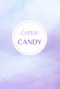 Fluffy Candyfloss of Purple Color, Cotton Candy