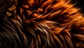 Fluffy canine fur, a luxurious winter coat generated by AI