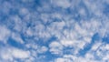 Fluffy cirrus clouds in the sky, background