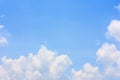 Fluffy cloud against blue sky background