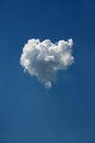 Fluffy cloud as heart