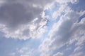Fluffy cloud in blue sky background. Royalty Free Stock Photo