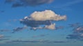 Fluffy Cloud on Blue Sky Royalty Free Stock Photo