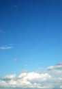 Fluffy cloud on bright blue sky