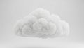 Fluffy cloud isolated on transparent background isolated on white background Royalty Free Stock Photo