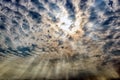 Fluffy cloud on sky