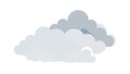 Fluffy Cloud Sky Icon, Weather and Atmosphere Symbol, vector design Generative AI Royalty Free Stock Photo