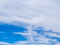 Fluffy clouds blue sky background Royalty Free Stock Photo